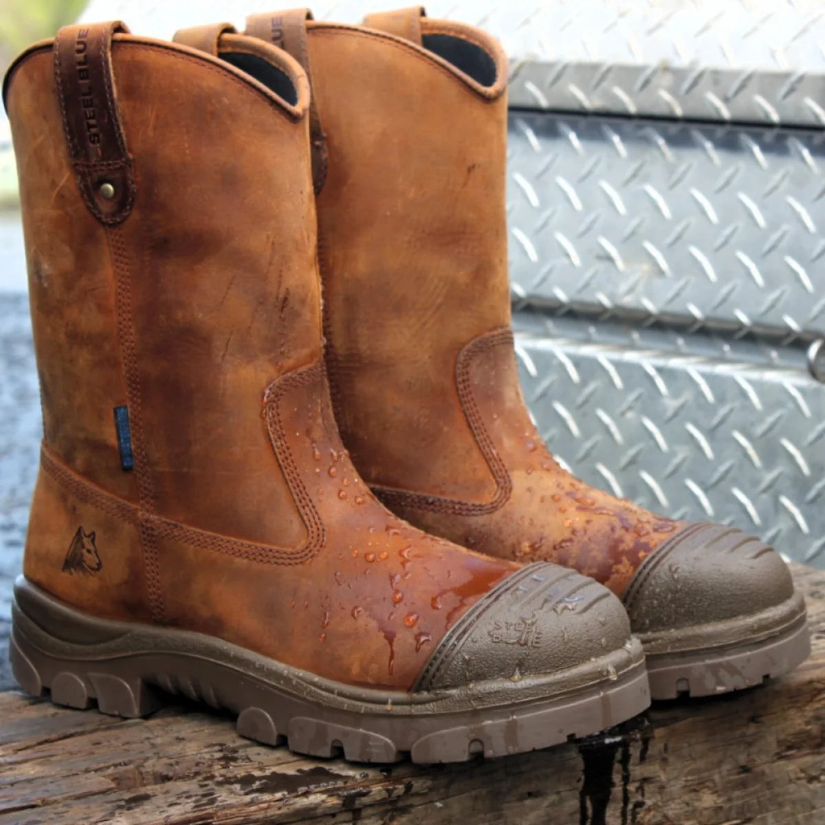 Steel Blue Heeler Scuff Steel Toe Boots (812965)