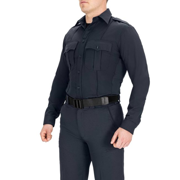 Blauer Polyester LS Supershirt® (8670)
