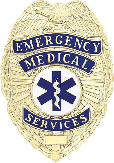 Travis Co. EMS | Blackington Emergency Medical Services Badge with Eagle (A8770)
