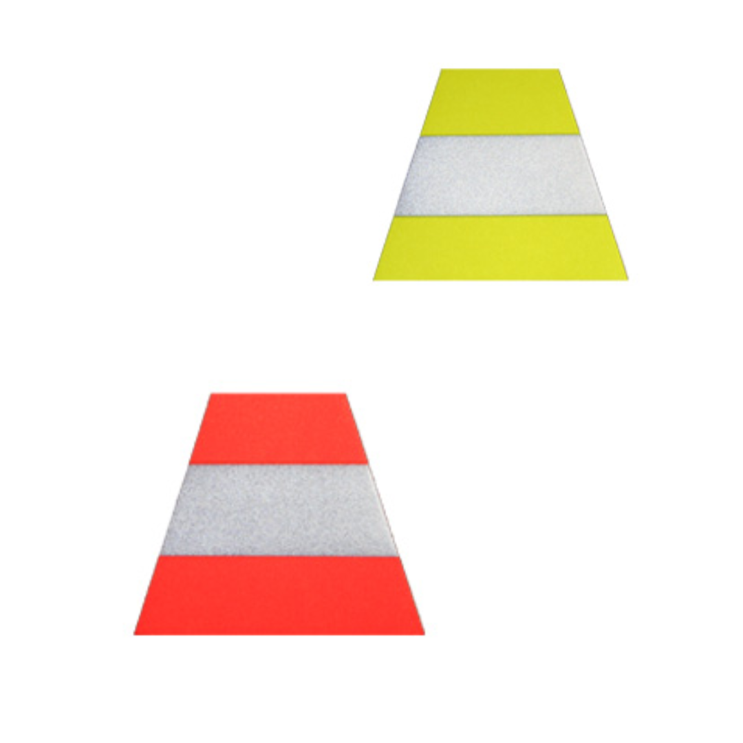 3M Scotchlite Helmet Tetrahedrons, Triple Trim (8pk)