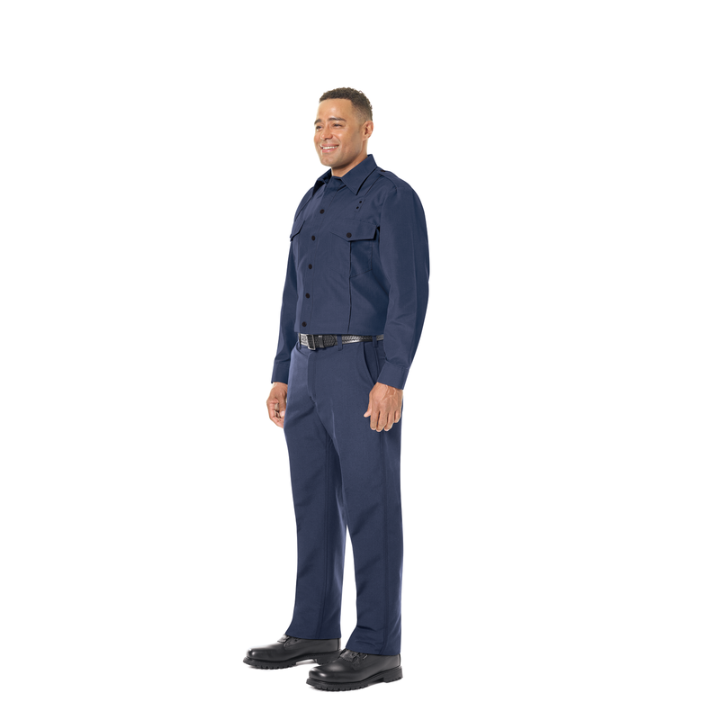 Workrite Men's Non-FR 100% Cotton Classic Long Sleeve Fire Chief Shirt (FCS0)