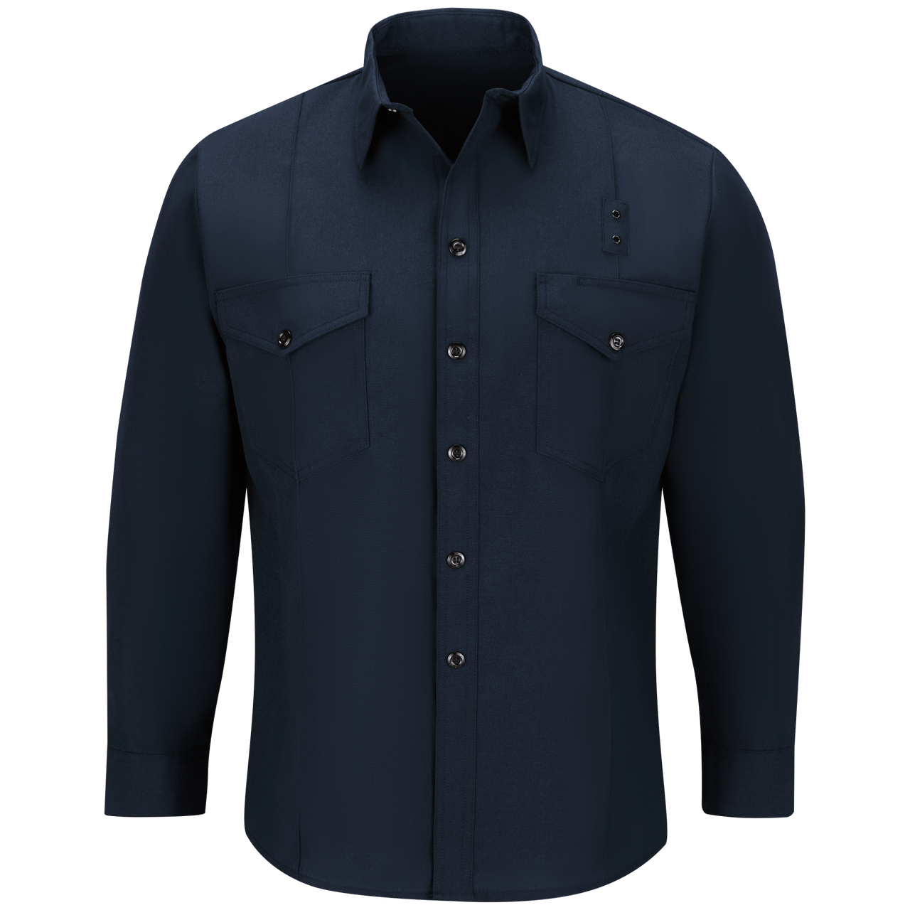 Workrite Classic Long Sleeve Firefighter Shirt (FSF0) | Fire Store | Fuego Fire Center | Firefighter Gear | Made with durable, flame-resistant Nomex® IIIA fabric and autoclaved with our proprietary PerfectPress® process to give you a professional appearance that lasts. Featuring details like lined, banded collars and reinforced stitching, designed to support your needs.