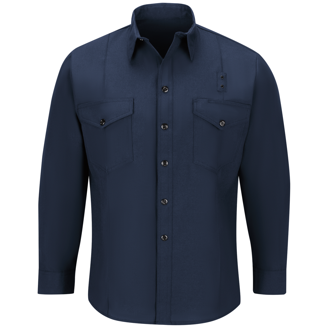 Workrite Classic Long Sleeve Firefighter Shirt (FSF0) | Fire Store | Fuego Fire Center | Firefighter Gear | Made with durable, flame-resistant Nomex® IIIA fabric and autoclaved with our proprietary PerfectPress® process to give you a professional appearance that lasts. Featuring details like lined, banded collars and reinforced stitching, designed to support your needs.