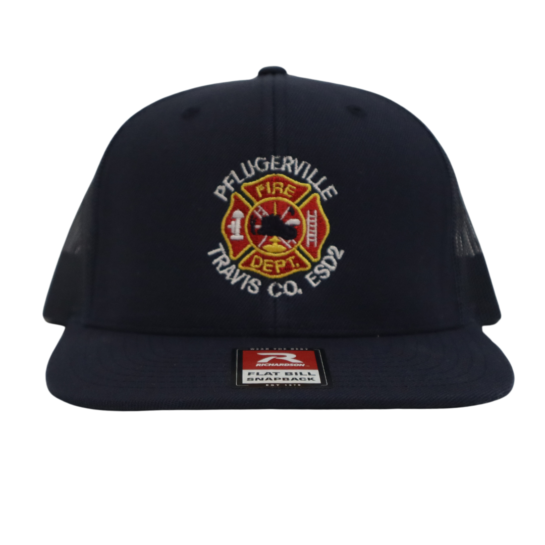 Pflugerville | Richardson Flat Bill Cap with Embroidery (511)