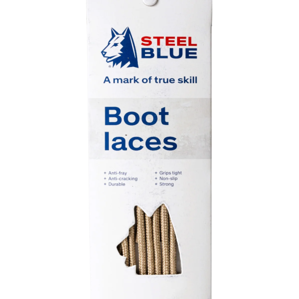 Steel Blue Nylon Shoe Laces for 6" Boot
