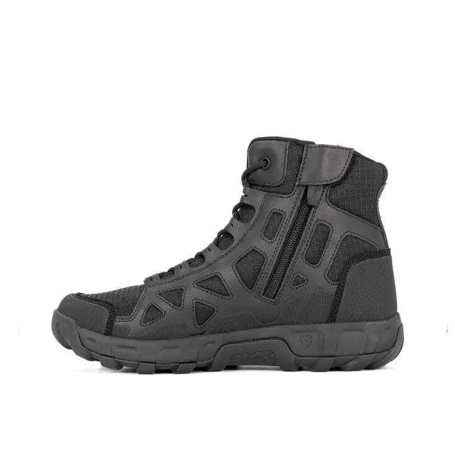 Side view of Blauer Rift waterproof boot featuring dual zipper closure and ripstop upper material| The Fire Center