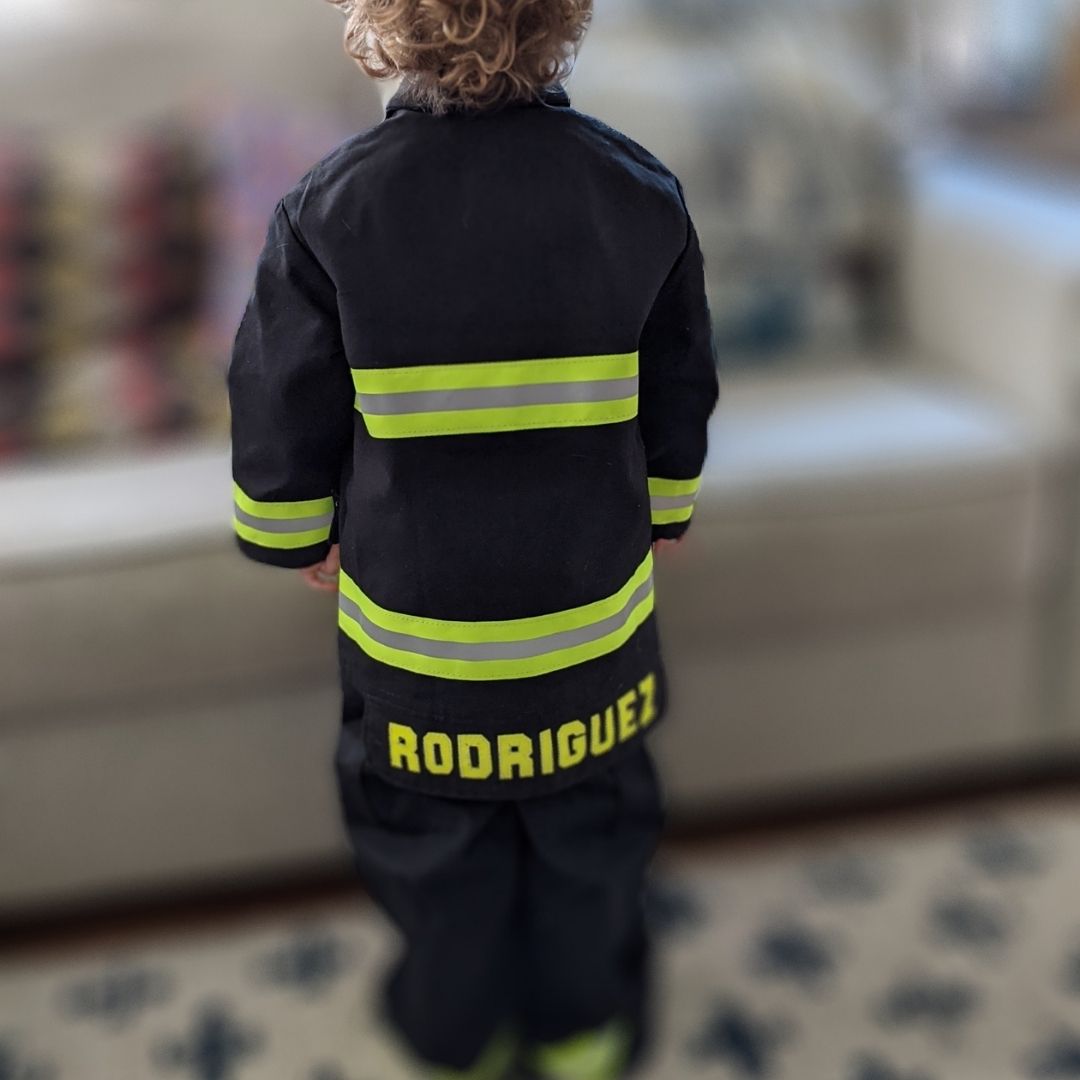 Many Firefighters will tell you that they wanted to be a Firefighter since they were under 10 years old. So we made a series of Kids Bunker Gear in Kevlar/Nomex with/without liners for this audience. These are tough, durable, hand made in the USA. No wond
