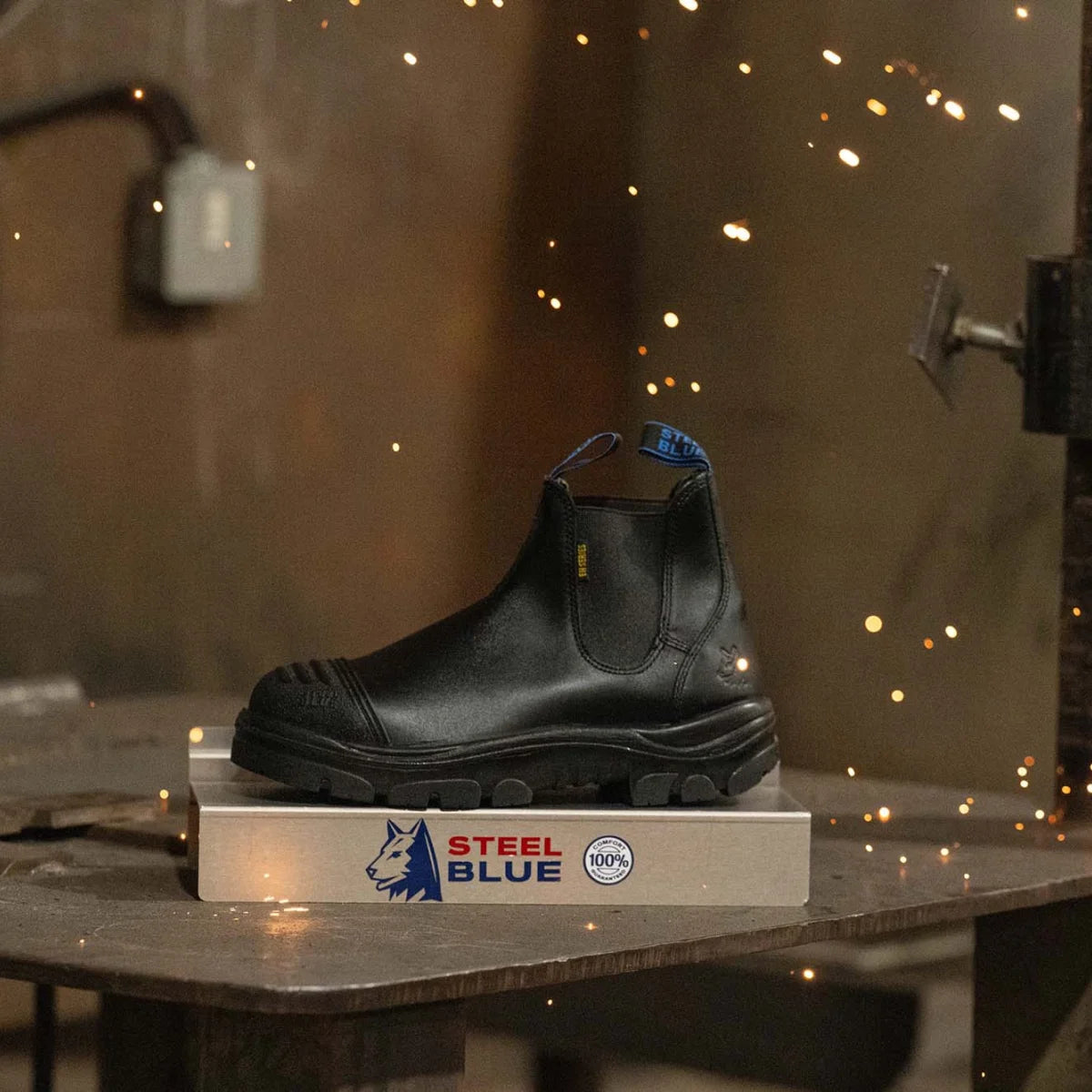 Steel Blue Hobart Scuff Slip-on Steel Toe Boots (812967)