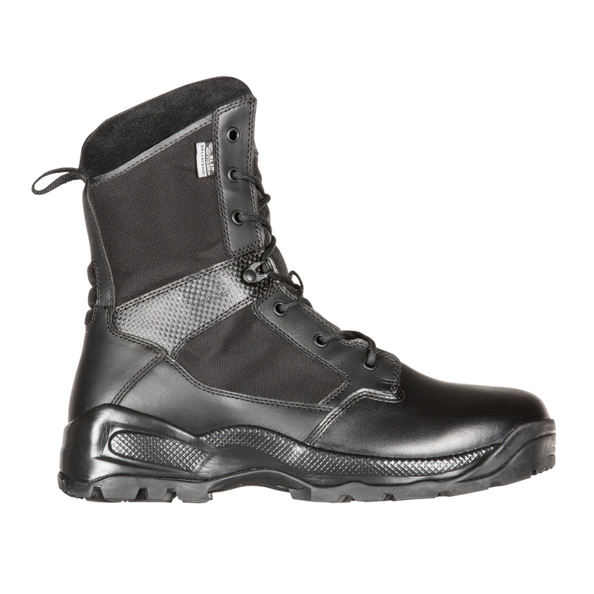5.11 Tactical A.T.A.C.® 2.0 8" Storm Boot (12392) | The Fire Center | The Fire Store | Store | The boot worn by the world’s leading public safety personnel in a 8” height with 5.11’s SlipStream™ waterproof/breathable and bloodborne pathogen resistant membrane, the 5.11® A.T.A.C. 2.0. It’s lighter and more comfortable, yet maintains its reputation for toughness and durability