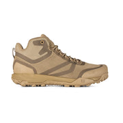 5.11 Tactical A/T Mid Boot (12430) | FREE SHIPPING | Boot This is the 5.11 A/T Mid. That’s mid-height, not mid-night, though it will find favor on that shift to be sure. Featuring 3D molded TPR toe and heel protection, a welded/mesh upper, and high performance, high traction outsole, the All Terrain Load Assistance System (A.T.L.A.S.)