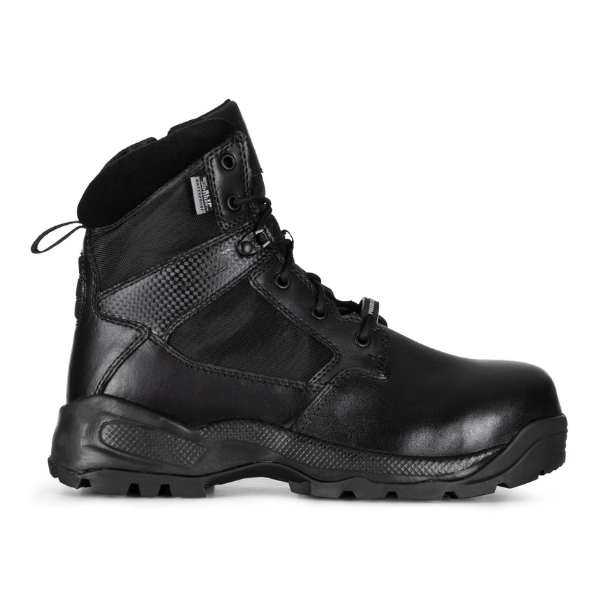 5.11 Tactical A.T.A.C.® 2.0 6" Shield Boot (12443) | The Fire Center | The Fire Store | Store | FREE SHIPPING | The A.T.A.C. 2.0 6" Shield lightens things up but remains deadly serious about delivering superior safety in the most unforgiving environments. 5.11 SlipStream™ waterproof/bloodborne pathogen* resistant membrane, ASTM/CSA CARBON-TAC toe, & ASTM/CSA puncture resistant board provide critical protection.