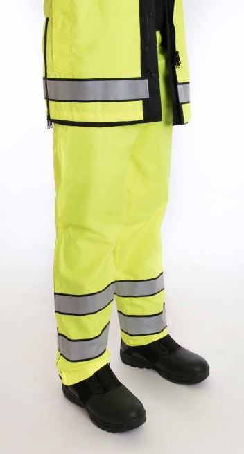 Blauer Hi-Vis B.Dry Rain Pants (134-1) | The Fire Center | The Fire Store | Store | FREE SHIPPING | Our waterproof, lightweight rain pants in Hi-Vis, certified to ANSI 107-2020 Type P Class E for daytime and nighttime visibility. Boot cut pattern and elasticized waistband for optimal appearance and fit. Waterproof®