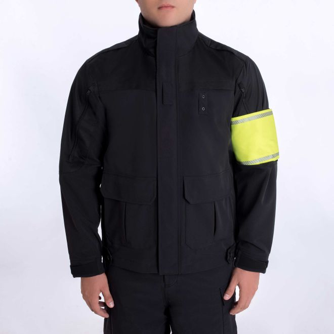 The Fire Store | Fuego Fire Center | Firefighter Gear | free shipping |  Blauer ID Arm Band (156) | Identify yourself with our reversible elasticized ID Arm Band. Hi-Vis side offers added visibility during day and overcast conditions. Customize with lettering of your choice for easy identification during incident response. 