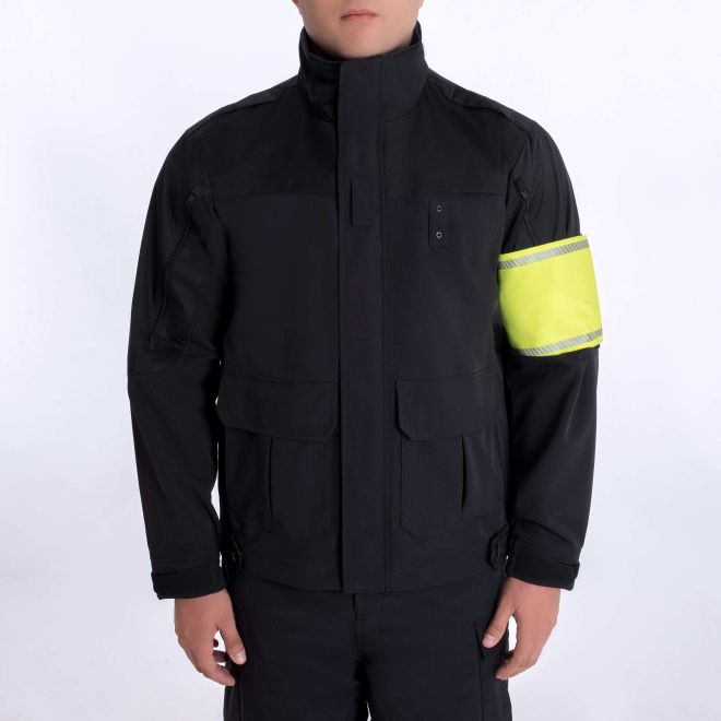 The Fire Store | Fuego Fire Center | Firefighter Gear |Blauer ID Arm Band (156) | Identify yourself with our reversible elasticized ID Arm Band. Hi-Vis side offers added visibility during day and overcast conditions. Customize with lettering of your choice for easy identification during incident response. 