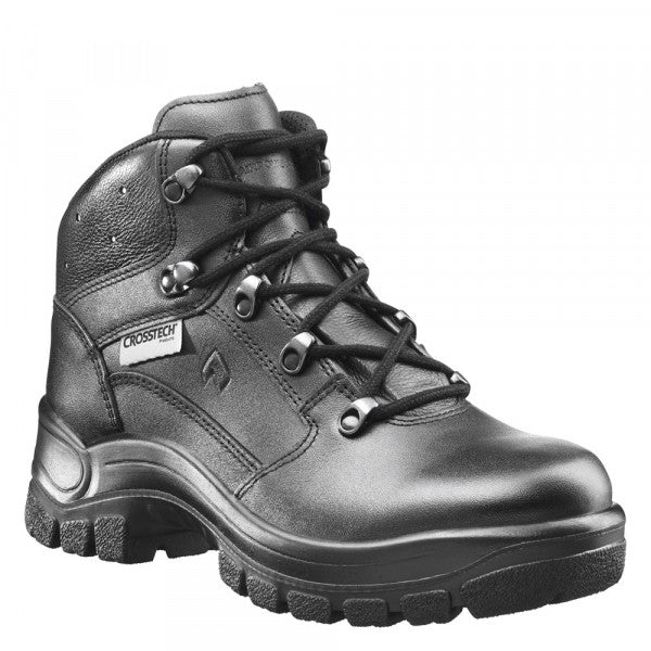 HAIX Airpower P7 Mid (206214) | FREE SHIPPING | "HAIX Airpower P7 Mid" Boot height in inches 6 inches Color Black Conductivity Anti-static Fastener Lace up Gender Male Inner liner CROSSTECH® Item number 206214 Primary use Law enforcement Product type Factory firsts Safety toe No safety toe Shank TPU + fiberglass shank Sole AIRPOWER® 014