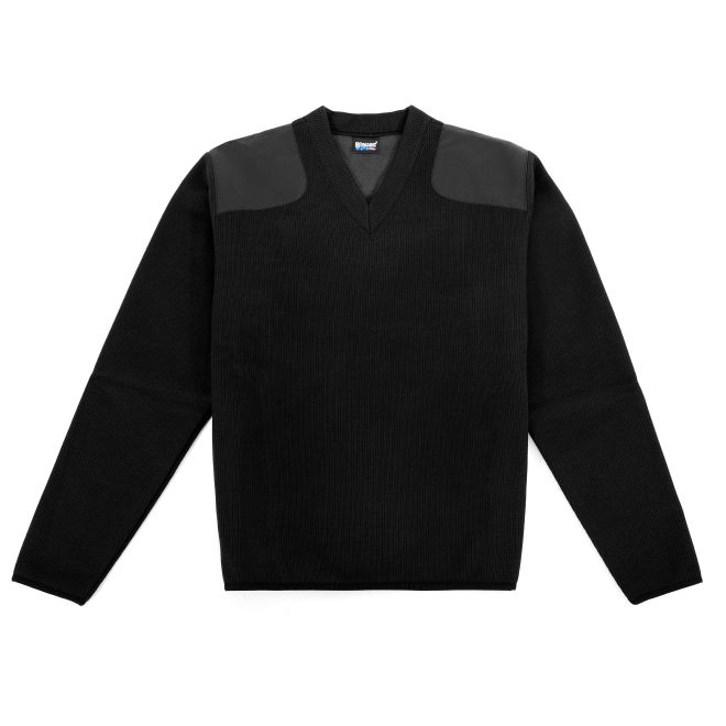 Blauer Fleece-Lined V-Neck Sweater (225) | The Fire Center | Fuego Fire Center | Store | FIREFIGHTER GEAR | Our most technological sweater blends a low pill acrylic and wool sweater face with a bonded micro fleece lining, making it the warmest, most wind-resistant, durable and comfortable mid layer on the market. 
