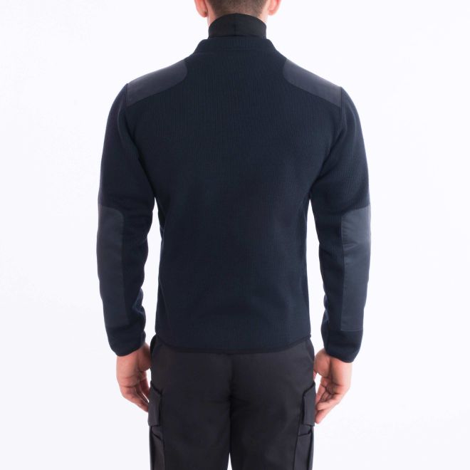 Blauer Fleece-Lined Zip Front sweater (227) | The Fire Center | Fuego Fire Center | Store | FIREFIGHTER GEAR | This high-tech sweater blends a low pill acrylic and wool sweater face with a bonded micro fleece lining. It's the warmest, most wind-resistant, durable and comfortable mid layer on the market. 