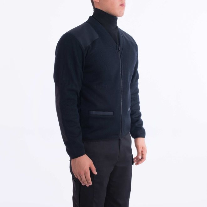 Blauer Fleece-Lined Zip Front sweater (227) | The Fire Center | Fuego Fire Center | Store | FIREFIGHTER GEAR | This high-tech sweater blends a low pill acrylic and wool sweater face with a bonded micro fleece lining. It's the warmest, most wind-resistant, durable and comfortable mid layer on the market. 