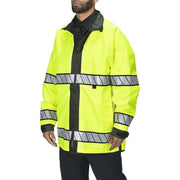 Blauer B.Dry Reversible Rain Jacket (236) | The Fire Center | Fuego Fire Center | Store | FIREFIGHTER GEAR | FREE SHIPPING | Now with WaterBlock technology, which seals adjustably to your body at the cuffs and neck for a waterproof fit, our B.DRY® Reversible Rain Jacket features a design that's stood the test of time.  Durable construction and design will keep you looking great for years, with unmatched comfort for every day out on the street.
