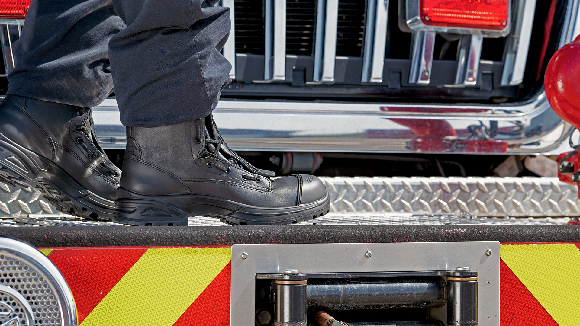 HAIX Airpower XR1 Pro Boot (605128) | Fire Store | Fuego Fire Center | Firefighter Gear | Developed with first responders in mind, these wildland, EMS, and USAR boots can take you to the front line and back with the comfort you need when logging long hours on your feet. A multi-purpose leather boot that is NFPA certified, you have the convenience of three boots in one. Wear it in the station, on EMS calls, to wildland brush fires, and Urban Search and Rescue deployments.