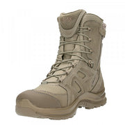 HAIX Black eagle Athletic 2.0 VT High Side Zip Desert (330005) | Free Shipping | "HAIX Black Eagle Athletic 2.0 VT High Side Zip Desert" Boot height in inches 8 inches Color Fawn/beige Conductivity Anti-static Fastener 2 zone lacing, Side Zipper Gender Male Inner liner Textile Primary use Military Product type Factory firsts Safety toe No safety toe Shank TPU R3000 Sole 018