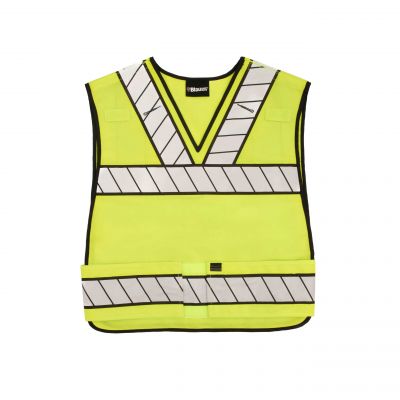 Blauer Breakaway Safety Vest (339) | FREE SHIPPING | Popular pull over style safety vest is specially made for use over uniform shirt or winter outerwear - just drop over head and fasten at the sides. Certified to ANSI 107 Type P Class 2.