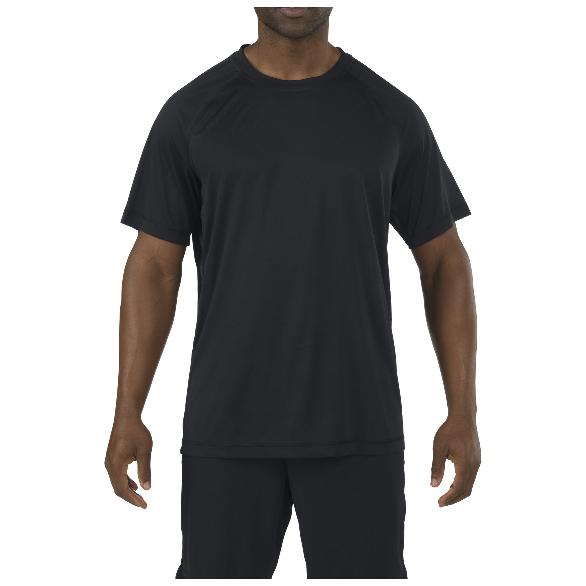 5.11 Tactical Utility PT Shirt (41017) | The Fire Center | Fuego Fire Center | An efficient, effective PT shirt for any climate or setting, made to maximize your training regimen. Crafted from a lightweight, breathable fabric, the Utility PT Shirt features an odor control, moisture-wicking finish, raglan sleeves, and fully gusseted underarms. 