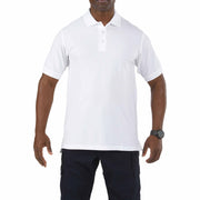 5.11 Tactical Professional Short Sleeve Polo [Navy] (41060) | The Fire Center | The Fire Store | Store | Fuego Fire Center | Firefighter Gear | 5.11’s Professional Short Sleeve Polo is made of durable, soft 100% cotton pique knit that’s treated to retain color. The Professional Short Sleeve Polo features a stay-flat, no-roll collar, pen pockets on the sleeve, and shrink, wrinkle, and fade-resistance fabric.