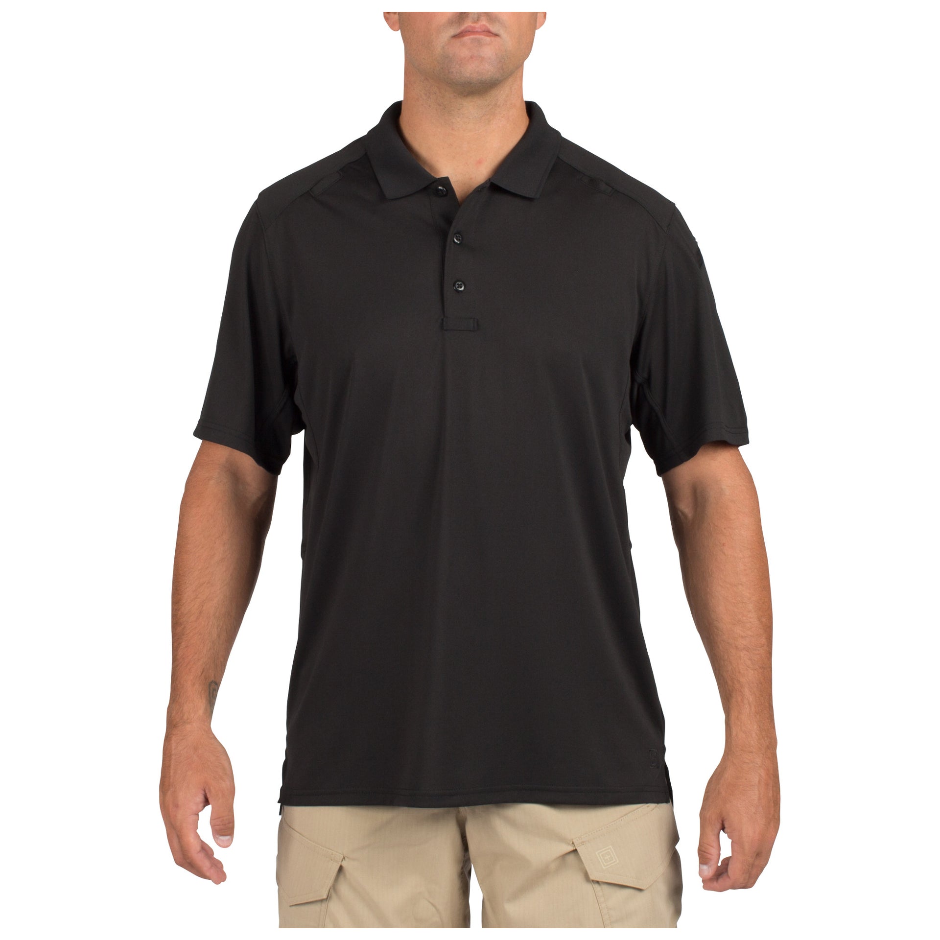 5.11 Tactical Helios Short Sleeve Polo (41192) | The Fire Center | Fuego Fire Center | Firefighter Gear | Built from snag-resistant knit fabric, the Helios Short Sleeve Polo is moisture wicking, quick-drying, and anti-odor; all of which means you’ll stay nice and cool when the weather gets hot and sticky.