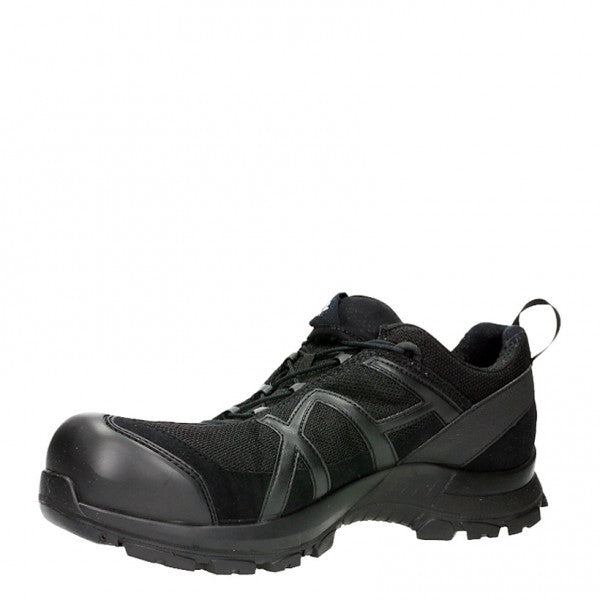 HAIX Black Eagle Safety 42.1 Low (610013) | FREE SHIPPING | Are you wanting a safety toe shoe, but just aren’t interested in a heavy duty safety boot? The new all black HAIX® Black Eagle® Safety 42.1 Low safety shoe is our lightest and most flexible shoe yet. Featuring an updated modern design in black with black design elements, so you can be stylish