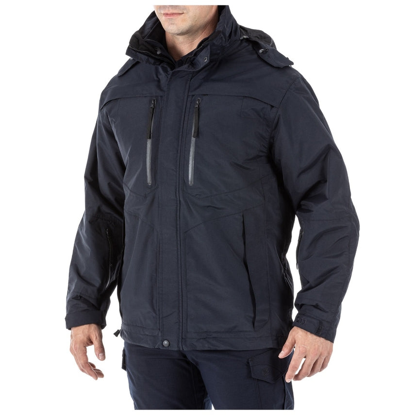5.11 Tactical Bristol Parka (48152) | The Fire Center | The Fire Store | 5.11®’s Bristol Parka has a 100% nylon outer-shell that’s breathable, waterproof, and bloodborne pathogen-resistant*. The outer shell also features mic loops, hidden utility pockets, a hidden badge tab, hidden ID panels, and our Quixip® System for rapid access to a concealed firearm