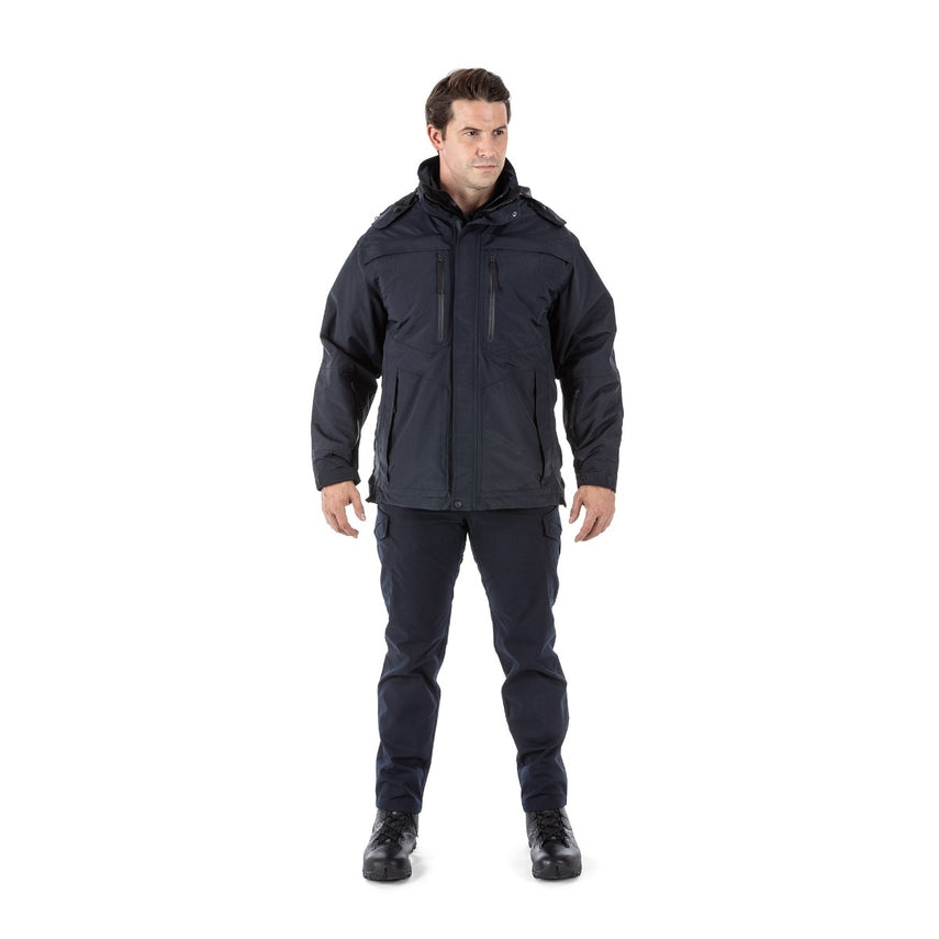5.11 Tactical Bristol Parka (48152) | The Fire Center | The Fire Store | 5.11®’s Bristol Parka has a 100% nylon outer-shell that’s breathable, waterproof, and bloodborne pathogen-resistant*. The outer shell also features mic loops, hidden utility pockets, a hidden badge tab, hidden ID panels, and our Quixip® System for rapid access to a concealed firearm