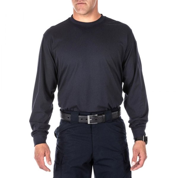 5.11 Tactical Long Sleeved Professional T-Shirt (72318) | The Fire Center | The Fire Store | Store | Fuego Fire Center | Firefighter Gear | The Professional Long Sleeve T is designed to provide a superior fit and professional profile while retaining the easy wearability and comfort of a traditional t-shirt.