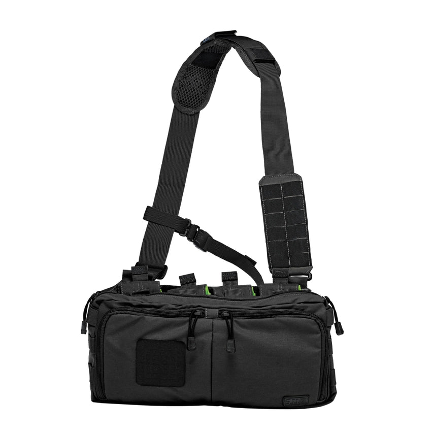 5.11 Tactical 4-Banger Bag 5L (56181) | The Fire Center | The Fire Store | Store |FREE SHIPPING | Designed to replace a full-sized mission pack or get home bag for quick-prep operations or day-long excursions, the 4-Banger from 5.11 Tactical® keeps you locked, loaded, fully prepared for any situation, is sized to store four individual 5.56 magazines, & all your crucial tactical gear in a quick bag