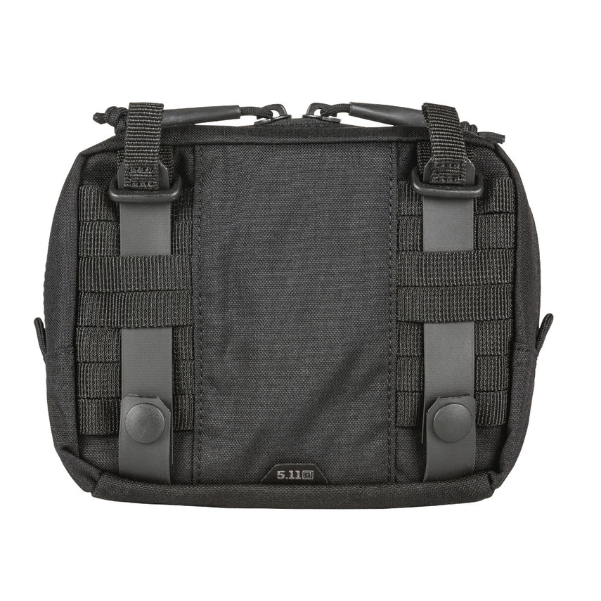 5.11 Tactical Flex Medium GP Pouch (56427) | The Fire Center | The Fire Store | Store |Roomy and versatile, the Flex Medium GP Pouch attaches to all platforms via Flex-HT™ Mounting System’s ½” webbing ladder and ¾” TPU-coated straps DIMENSIONS 5.0"H x 6.625"W x 3.0"D1.6Liters - 100 cubic inches Minimalistic, low profile and lightweight general purpose pouch