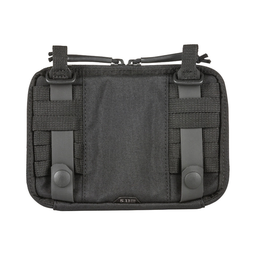 5.11 Tactical Flex Admin Pouch (56429) | The Fire Center | The Fire Store | Store |FREE SHIPPING | | The smart features of the Flex Admin Pouch let you keep the tools of your trade organized and secure. Plus, it attaches to all platforms via Flex-HT™ Mounting System’s ½” webbing ladder and ¾” TPU coated straps. DIMENSIONS 4.5"H x 6.25"W x 1.0"D