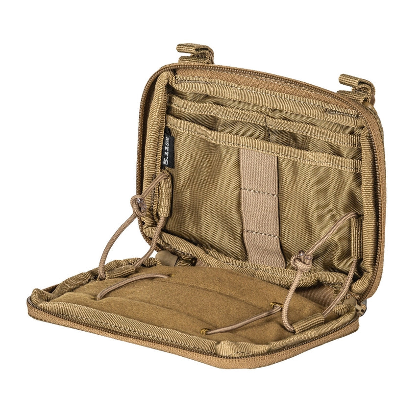 5.11 Tactical Flex Admin Pouch (56429) | The Fire Center | The Fire Store | Store |FREE SHIPPING | | The smart features of the Flex Admin Pouch let you keep the tools of your trade organized and secure. Plus, it attaches to all platforms via Flex-HT™ Mounting System’s ½” webbing ladder and ¾” TPU coated straps. DIMENSIONS 4.5"H x 6.25"W x 1.0"D