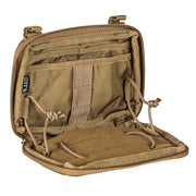 5.11 Tactical Flex Admin Pouch (56429) | The Fire Center | The Fire Store | Store |FREE SHIPPING | | The smart features of the Flex Admin Pouch let you keep the tools of your trade organized and secure. Plus, it attaches to all platforms via Flex-HT™ Mounting System’s ½” webbing ladder and ¾” TPU coated straps. DIMENSIONS 4.5"H x 6.25"W x 1.0"D