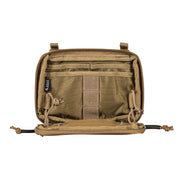 5.11 Tactical Flex Admin Pouch (56429) | The Fire Center | The Fire Store | Store |FREE SHIPPING | | The smart features of the Flex Admin Pouch let you keep the tools of your trade organized and secure. Plus, it attaches to all platforms via Flex-HT™ Mounting System’s ½” webbing ladder and ¾” TPU coated straps. DIMENSIONS 4.5"H x 6.25"W x 1.0"D