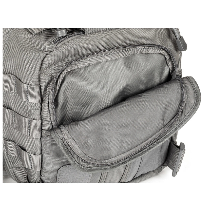 5.11 Tactical Rush MOAB™ 6 Sling Pack 11L (56963) | The Fire Center | The Fire Store | Store |FREE SHIPPING | Featuring a covert pocket at the rear sized for a sidearm, a coms pocket at the shoulder, fleece-lined sunglasses pocket, a pocket built for a 1.5 liter hydration bladder, an admin panel , an an interior compartment perfectly sized for a tablet and accessories, the MOAB is ideal for everyday needs