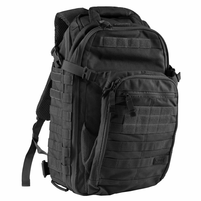 5.11 Tactical All Hazards Prime Backpack 29L (56997) | The Fire Center | The Fire Store | Store | FREE SHIPPING | The All Hazards Prime is meaner than your average bag. Designed with input from MACTAC instructors, the bag's main compartment can hold 2 ammo Mules or other equipment, while the front panel unzips 180 degrees for full access to a MOLLE - and SlickStick-compatible medical compartment