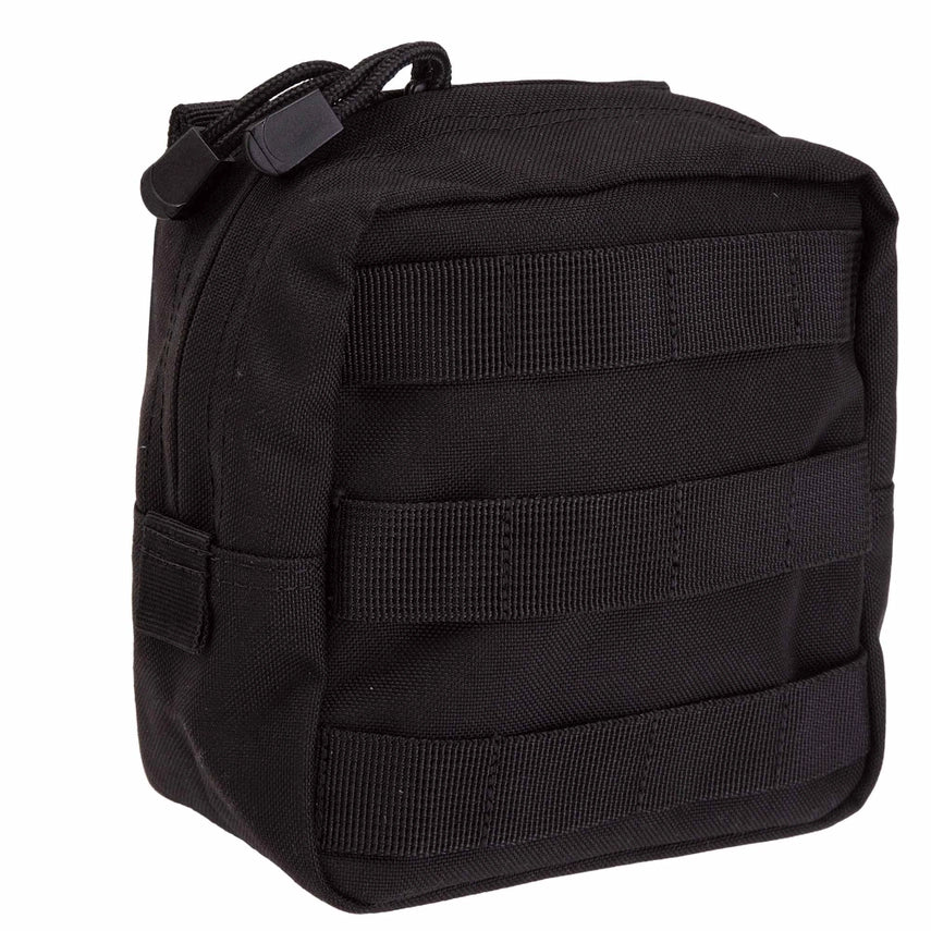 Front view of 5.11 Tactical 6X6 Pouch mounted on MOLLE backpack (58713) | The Fire Center