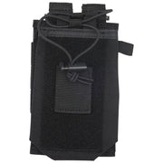 5.11 Tactical Radio Pouch (58718) | FREE SHIPPING | Designed to mesh seamlessly with 5.11® bags, belts, and packs, the Radio Pouch provides lightweight all-weather storage for any application. DIMENSIONS 5 3/8" H, 3 5/8" W, 1 1/2" D  Integrates with 5.11® Bags, belts, and packs Universal web platform compatibility