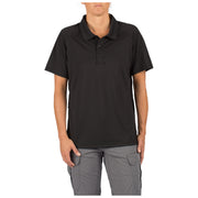 5.11 Tactical Women’s Helios Short Sleeve Polo (61305) | The Fire Center | Fuego Fire Center | FIREFIGHTER GEAR | Designed for comfort in hot, sticky weather, the Helios Polo is crafted from snag- resistant jersey knit fabric that offers moisture- wicking, quick- drying, and odor control characteristics to keep you cool, crisp, and fresh at all times