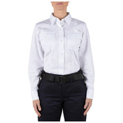 5.11 Tactical Women's Company Long-Sleeve Shirt (62399) | The Fire Center | Fuego Fire Center | Ready to answer every call through a busy shift, the Company Shirt backs you with a vital layer of safety (certified to NFPA 1975, 2019 edition) in a high-tech, low maintenance fabric.