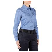 5.11 Tactical Women's Company Long-Sleeve Shirt (62399) | The Fire Center | Fuego Fire Center | Ready to answer every call through a busy shift, the Company Shirt backs you with a vital layer of safety (certified to NFPA 1975, 2019 edition) in a high-tech, low maintenance fabric.