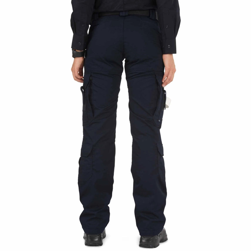 5.11 Tactical Women's EMS Pant (64301) | The Fire Center | The Fire Store | Store | FREE SHIPPING | Designed with direct feedback from EMS professionals worldwide, 5.11®'s EMS Pant is the best in the business featuring a self-adjusting waistband, fully gusseted inseam, and double-reinforced seat and knees. 65% polyester/35% cotton twill,