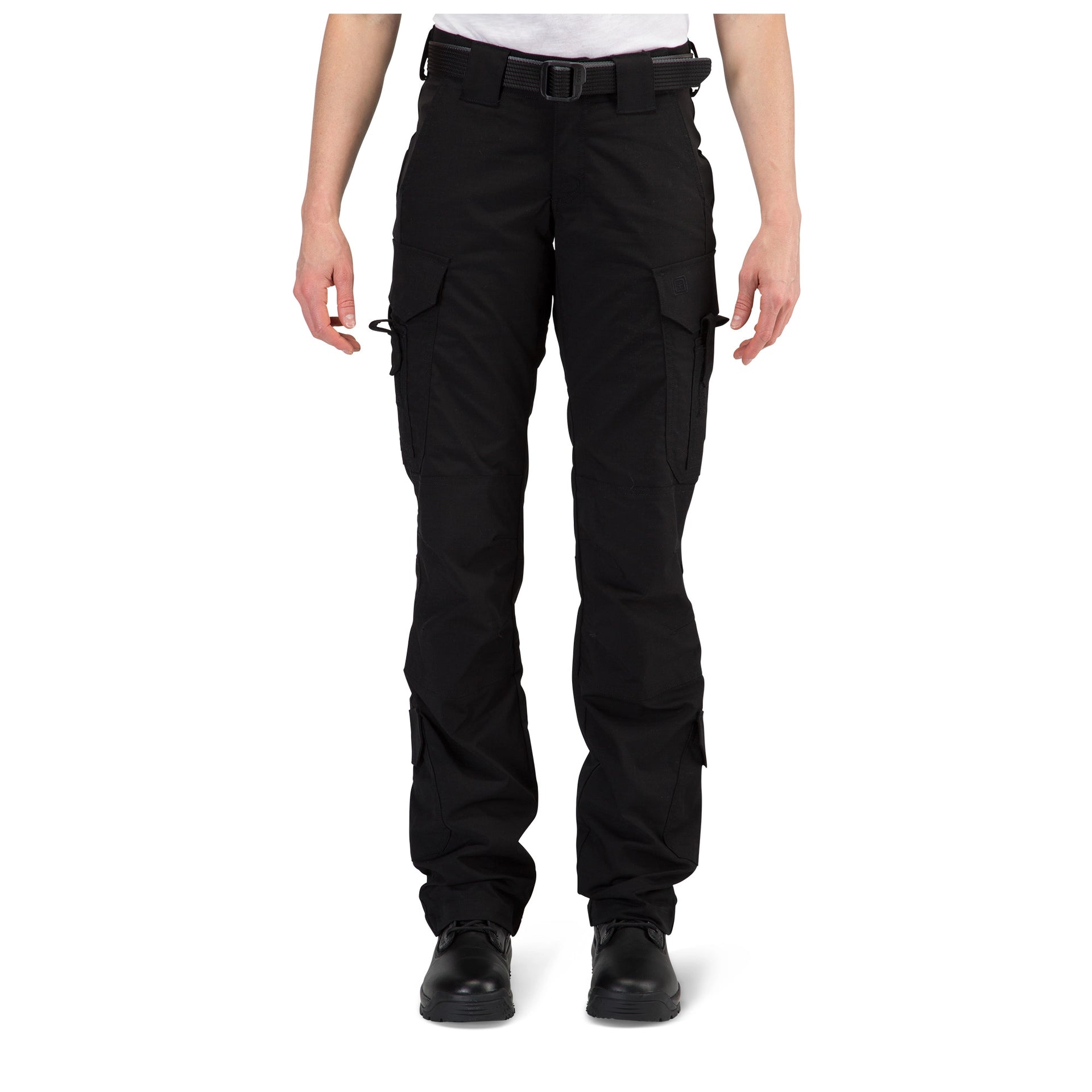 5.11 Tactical Stryke® Women's EMS Pant (64418) | The Fire Center | Fuego Fire Center | Firefighter Gear | Unbeatable utility and storage are always within reach. Every pocket has a purpose, including the mission-specific, thigh-mounted cargo pockets with internal compartments, outer pockets with retention straps and welted rear pockets. There are even front thigh pockets and lower calf pockets for more storage options. 