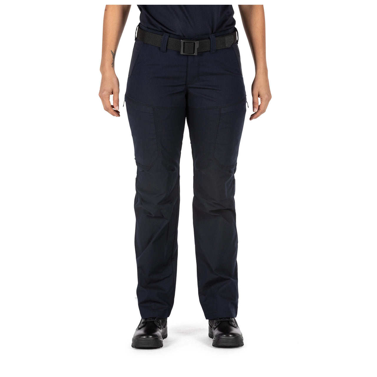 5.11 Tactical Women's Apex™ Pant (64446) | The Fire Center | Fuego Fire Center | FIREFIGHTER GEAR | Flex-Tac® mechanical stretch canvas combined with a Teflon™ finish to deliver unimpeded mobility and supreme stain performance in a woman’s pant. The Women’s Apex Pant has been designed with input from female first responders and they feature a comfort waistband, low profile cargo pockets and extra rear pockets.