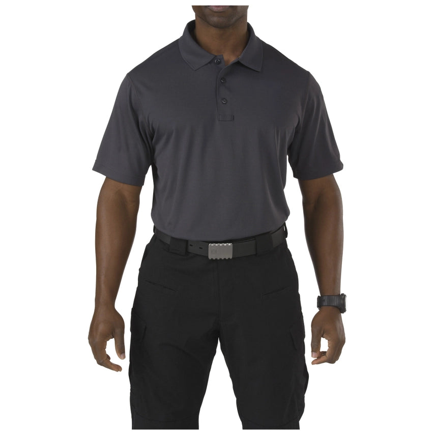 5.11 Tactical Corporate Pinnacle Short Sleeve Polo (71057) | FREE SHIPPING | The Pinnacle Short Sleeve Polo is a clean and professional men's polo ready for custom corporate branding on right or left chest, and Features a stylish and functional design. Moisture-wicking Sunglass loop at front placket Traditional 5.11® pen pocket at left sleeve Built from snag-resistant polyester